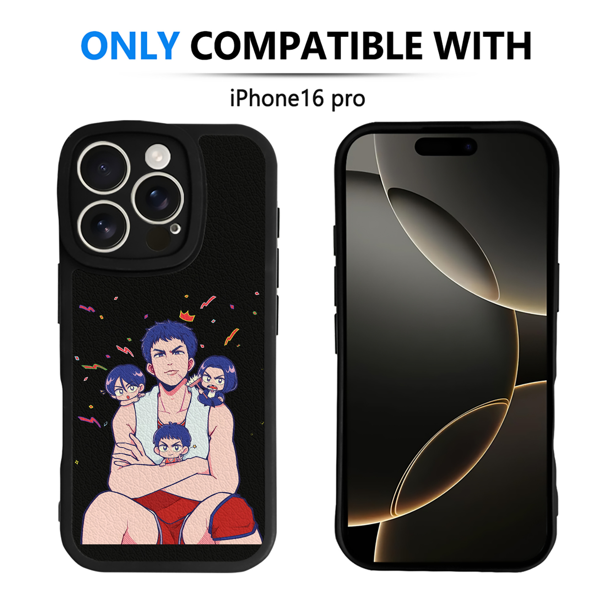 （画像用） SLAM DUNK／スラムダンク 【iPhone 16シリーズ対応】シリコンスマホケース（レザー調） 材質：シリコン